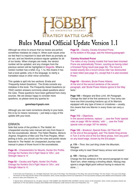 hobbit rules manual pdf Kindle Editon