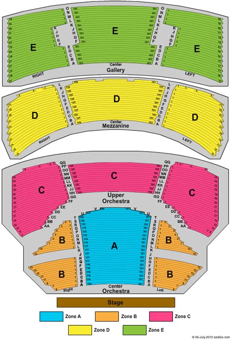 hobby center seating chart