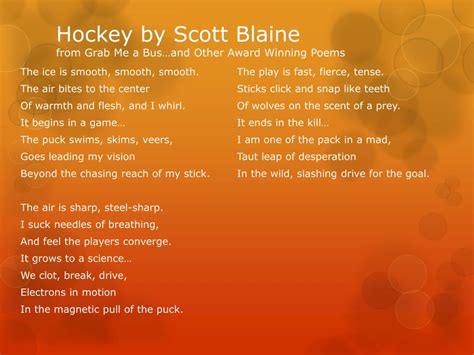 hockey by scott blaine poem Ebook Epub