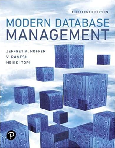 hoffer instructor manual modern database management PDF