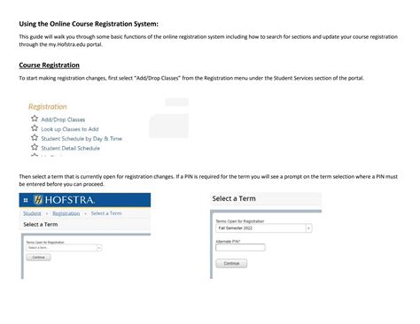 hofstra course search