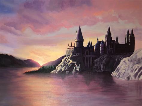 hogwarts castle painting