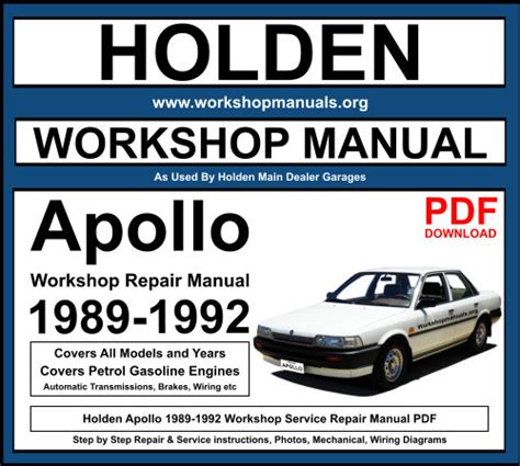 holden apollo 1992 repair manual Ebook Kindle Editon