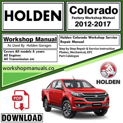 holden colorado workshop manual Doc