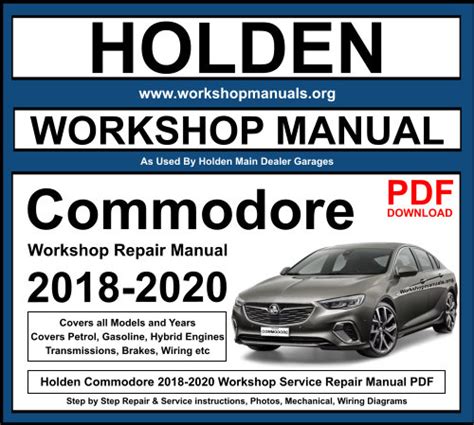 holden vs commodore workshop manual pdf PDF