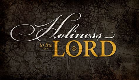 holiness unto the lord Reader