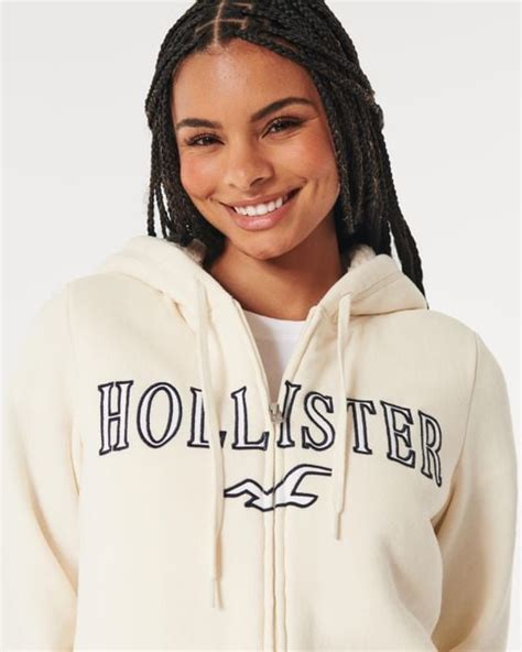 hollister zip up sweatshirt