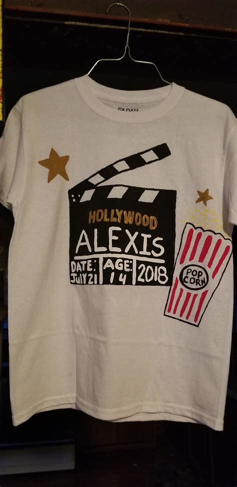 hollywood theme shirts