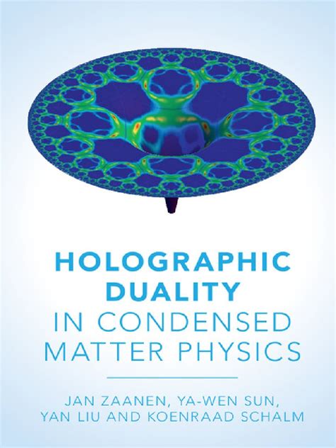 holographic duality condensed matter physics Doc