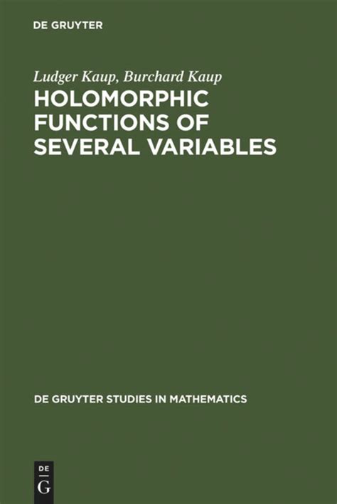 holomorphic functions of several Doc
