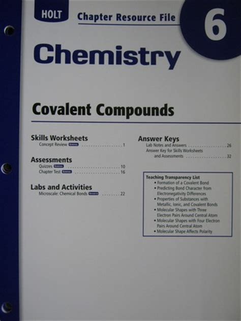 holt chemistry chapter 6 Doc