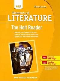 holt elements of literature the holt reader grade Kindle Editon