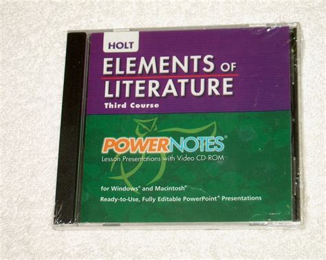 holt elements of literature third course power notes cd rom Epub