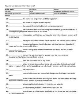 holt environmental science biomes chapter test answer key PDF