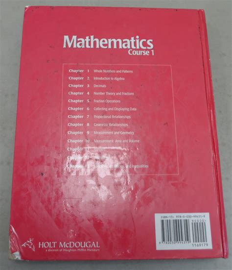 holt mcdougal mathematics course 1 answer key Reader