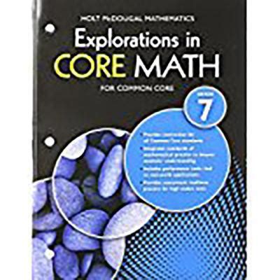 holt mcdougal mathematics explorations in core math PDF