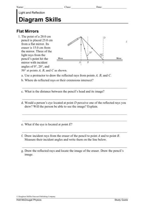 holt physics 14 2 diagram skills flat mirrors answers Ebook PDF