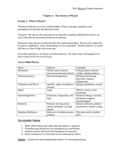 holt physics chapter 1 Epub