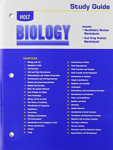 holt rinehart winston modern biology study guide answers Reader