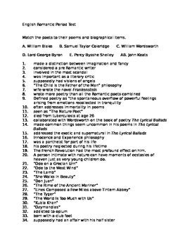 holt romantic period test answers Doc