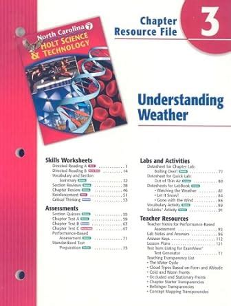 holt science and technology understanding weather answers PDF