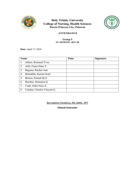 holy trinity university nursing