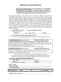 home watch service pdf Doc