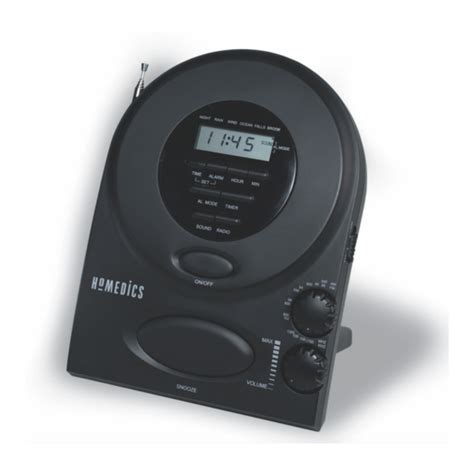 homedics ss 400b clock radios owners manual PDF