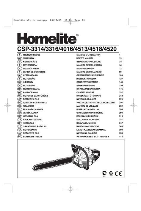 homelite 3314 chainsaw manual Epub