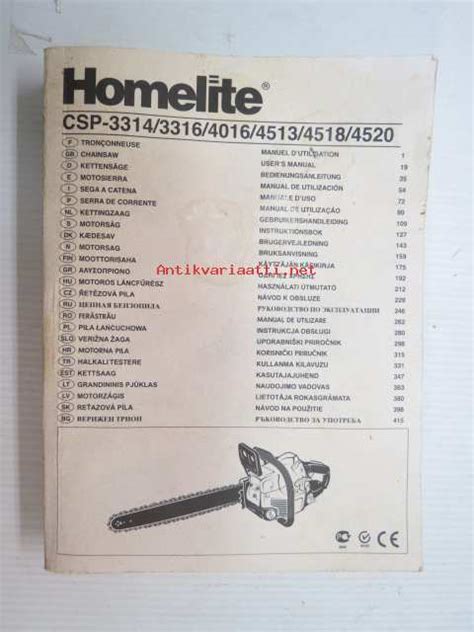 homelite csp 4016 chainsaw manual Kindle Editon