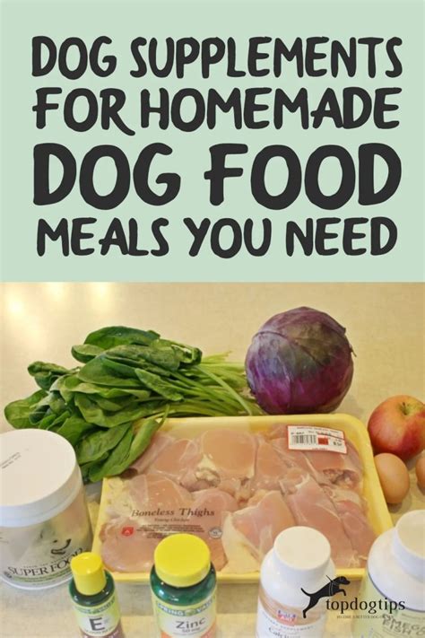 homemade dog food supplements