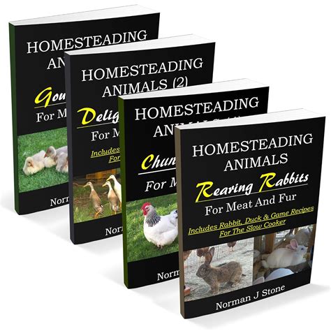 homesteading animals 4 book bundle rearing rabbits chickens ducks and geese a comprehensive introduction to Doc