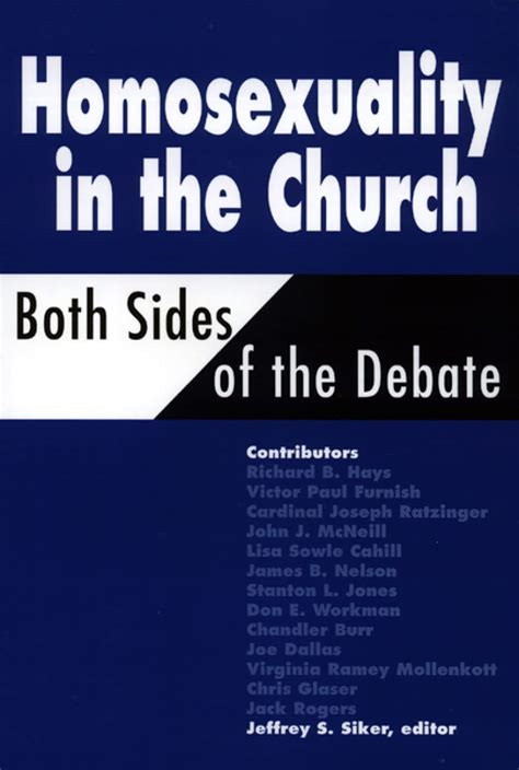 homosexuality in the church both sides of the debate movements PDF