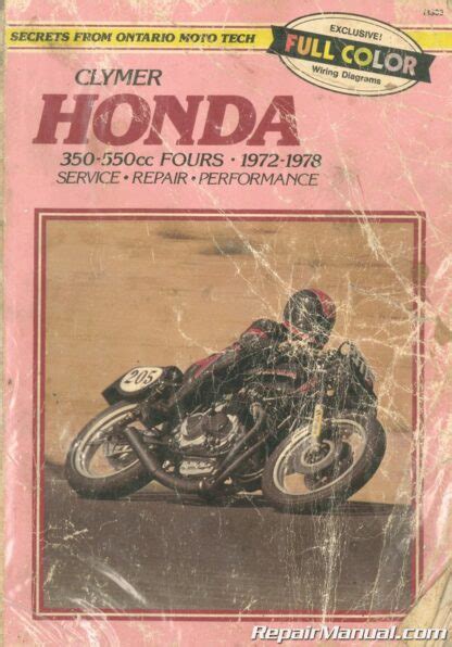 honda 350 550cc fours 72 78 clymer manuals motorcycle repair PDF
