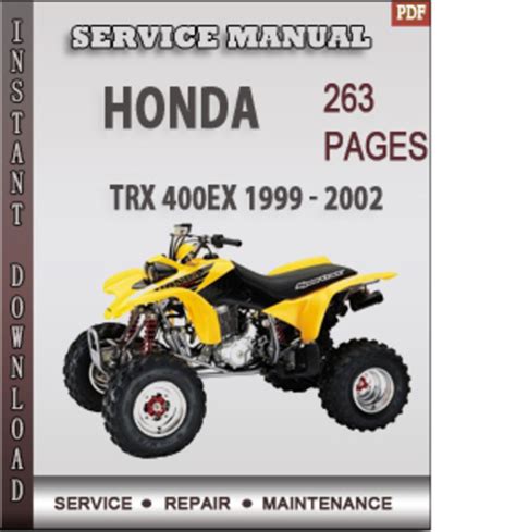 honda 400ex manual download free PDF