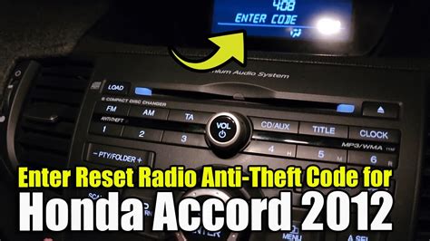 honda accord radio code reset error e Epub