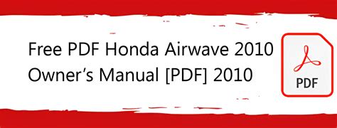 honda airwave workshop manual Kindle Editon