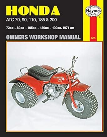 honda atc 70 90 110 185 and 200 1971 on owners workshop manual haynes repair manuals PDF