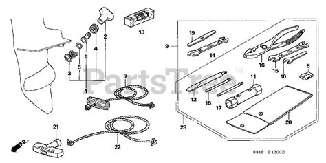 honda bf8a parts manual PDF