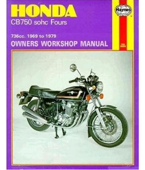 honda cb750 sohc fours 736 cc 1969 1979 owners workshop manual Epub