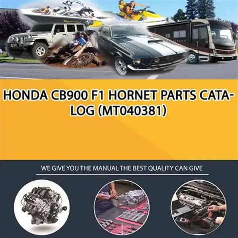 honda cb900 f1 hornet parts catalog manuals Epub
