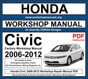 honda civic 2006 2009 service repair manual Doc