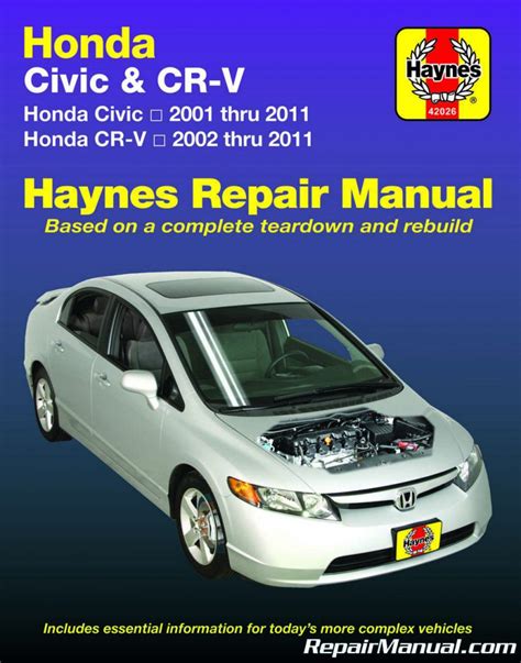 honda civic cr v haynes repair manual Kindle Editon