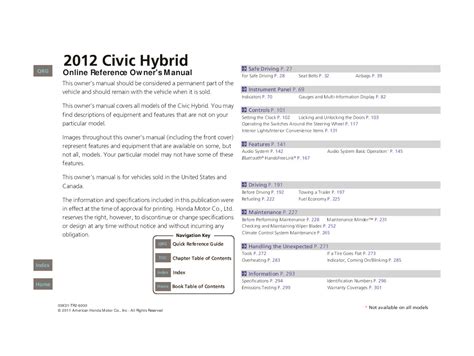 honda civic hybrid manual PDF