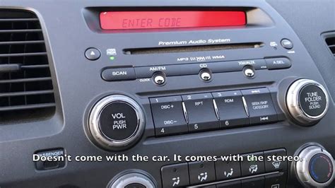 honda civic radio code reset Kindle Editon