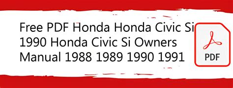 honda civic si repair manual1991 torrent Reader