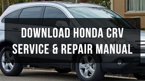 honda cr v maintenance repair and troubleshooting manual Reader