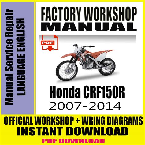 honda crf150r service manual Kindle Editon