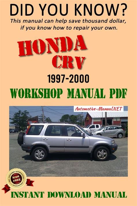 honda crv 2000 2004 workshop factory service repair manual pdf PDF