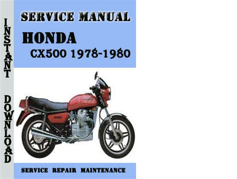 honda cx500e repair manual pdf PDF